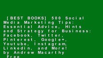 [BEST BOOKS] 500 Social Media Marketing Tips: Essential Advice, Hints and
