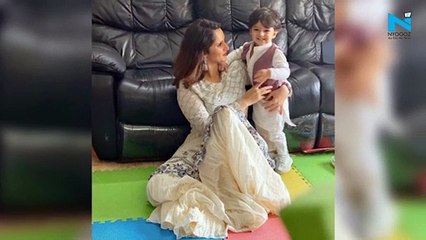 Watch, Sania Mirza shares video with Izhaan, calls him apple of her eye