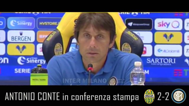 VERONA-INTER 2-2: ANTONIO CONTE IN CONFERENZA STAMPA POST-MATCH - INTEGRALE