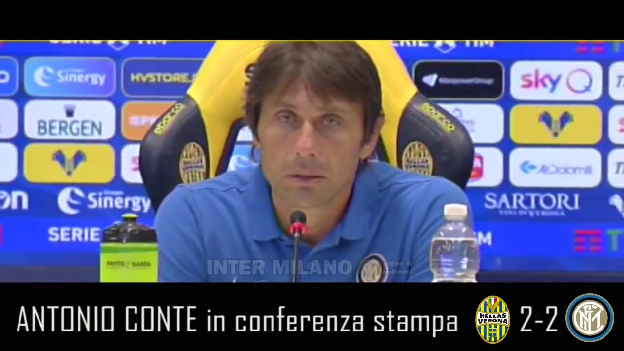 VERONA-INTER 2-2: ANTONIO CONTE IN CONFERENZA STAMPA POST-MATCH - INTEGRALE