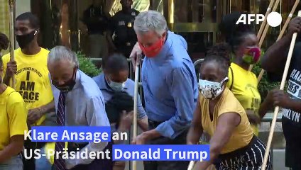 "Black-Lives-Matter"-Schriftzug prangt nun groß vor dem Trump-Tower