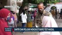 Ribuan Santri dan Pelajar di Probolinggo Mengikuti Rapid Test Massal