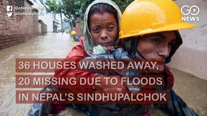 नेपाल के सिंधुपालचौक ज़िले में 36 घर बाढ़ में बहे, 20 लापता