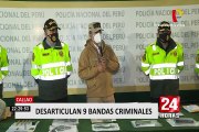 Callao: PNP desarticuló nueve bandas criminales