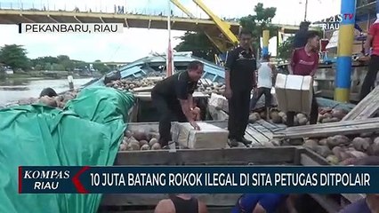 10 Juta Batang Rokok Ilegal Di Sita Petugas Ditpolair