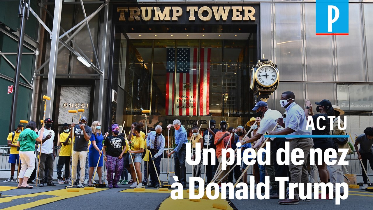 « Black Lives Matter » s'affiche au pied de la Trump Tower