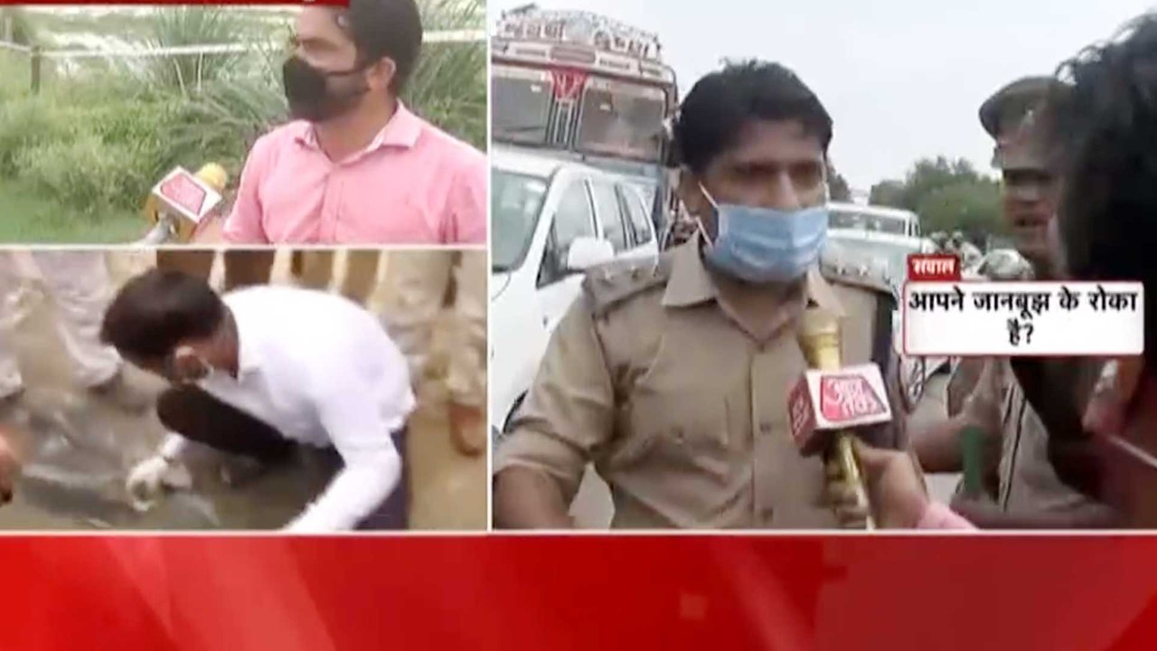 Vikas Dubey Encounter: STF misbehaves with AajTak's team