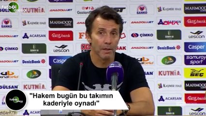 Bülent Korkmaz: "Hakem bugün bu takımın kaderiyle oynadı"