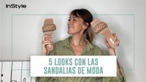 5 looks con las sandalias acolchadas de Stradivarius más de moda del verano 2020