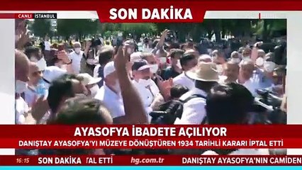 Danıştay'dan tarihi karar! Ayasofya'ya ibadet yolu açıldı
