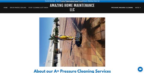 Pressure washing