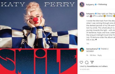 Katy Perry lanzará su nuevo disco 'Smile' el 14 de agosto
