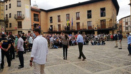 Los Reyes visitan la catedral de Santo Domingo de la Calzada