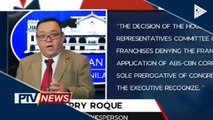 Pasya ng komite ng Kamara sa prangkisa ng ABS-CBN, iginagalang ng Palasyo