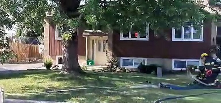 Incendie, rue Breton à Saint-Constant