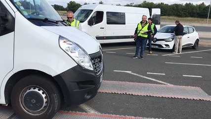 Opération de contrôle d’utilitaires légers et de transport de déménagement sur l’A11