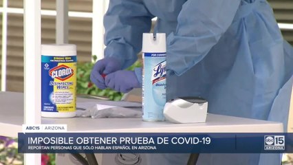 El obtener una prueba de COVID-19 resulta imposible para los que solo hablan español en Arizona