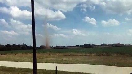 Rare Dust Devil in Iowa