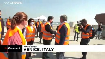 شاهد: البندقية تختبر "موس" لحماية المدينة من الفيضانات