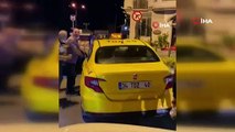 Taksici, kendisine tepki gösteren kişiye cinsel organını gösterip küfür yağdırdı!