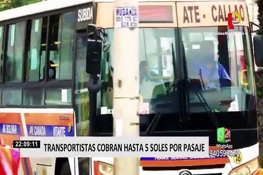 Transportistas suben los precios de pasajes hasta 5 soles