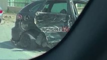 Report TV -Aksident i trefishtë në Shëngjin, përplasen 3 makina, 3 të plagosur!