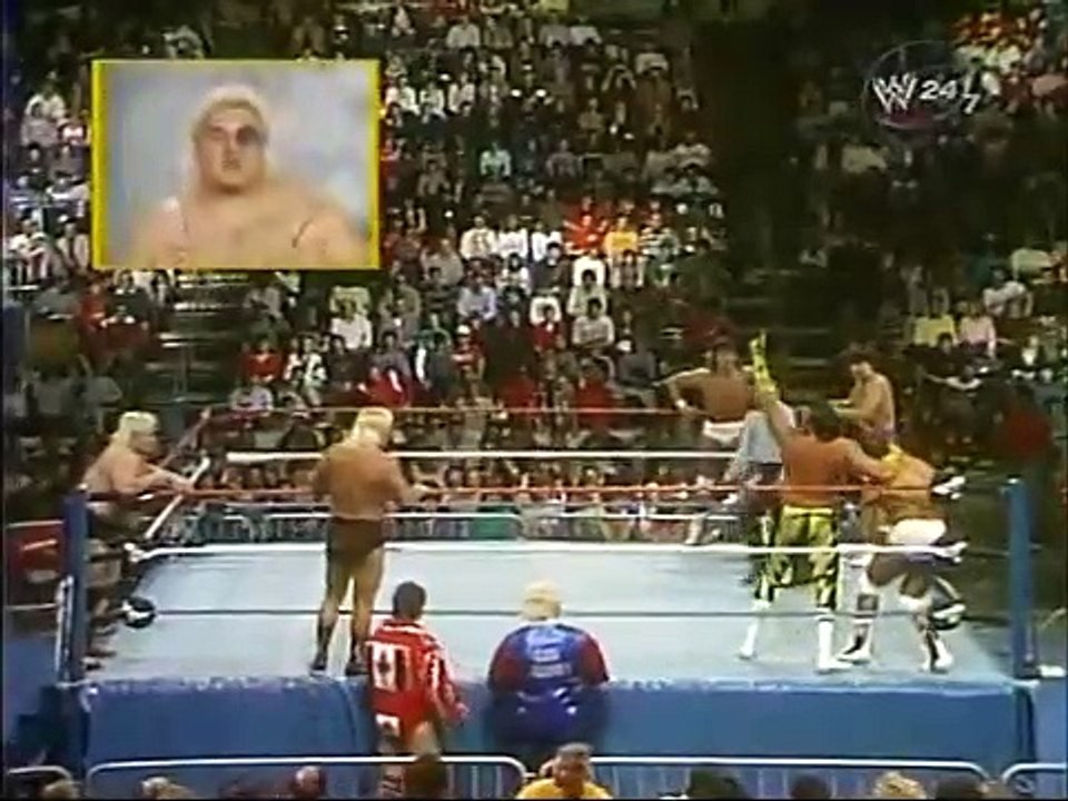 Rick Martel, Tom Zenk & Lanny Poffo vs Adrian Adonis, Greg Valentine & Brutus Beefcake Feb 28th, 1987