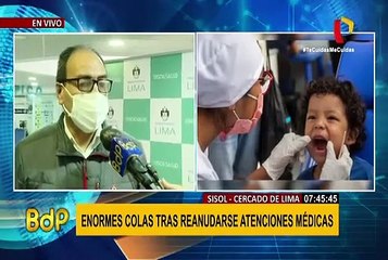 SISOL reanuda atención médica con enormes colas