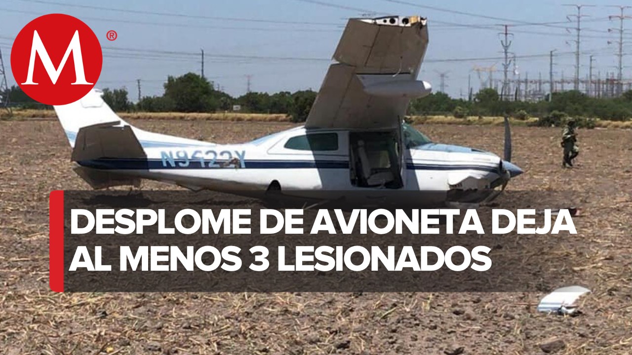 Avioneta aterriza de emergencia en parcela de Reynosa
