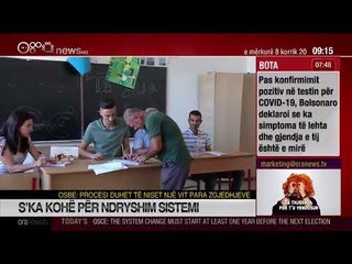 Edicioni informativ - 8 korrik 2020 - Ora 09:00 - Ora News