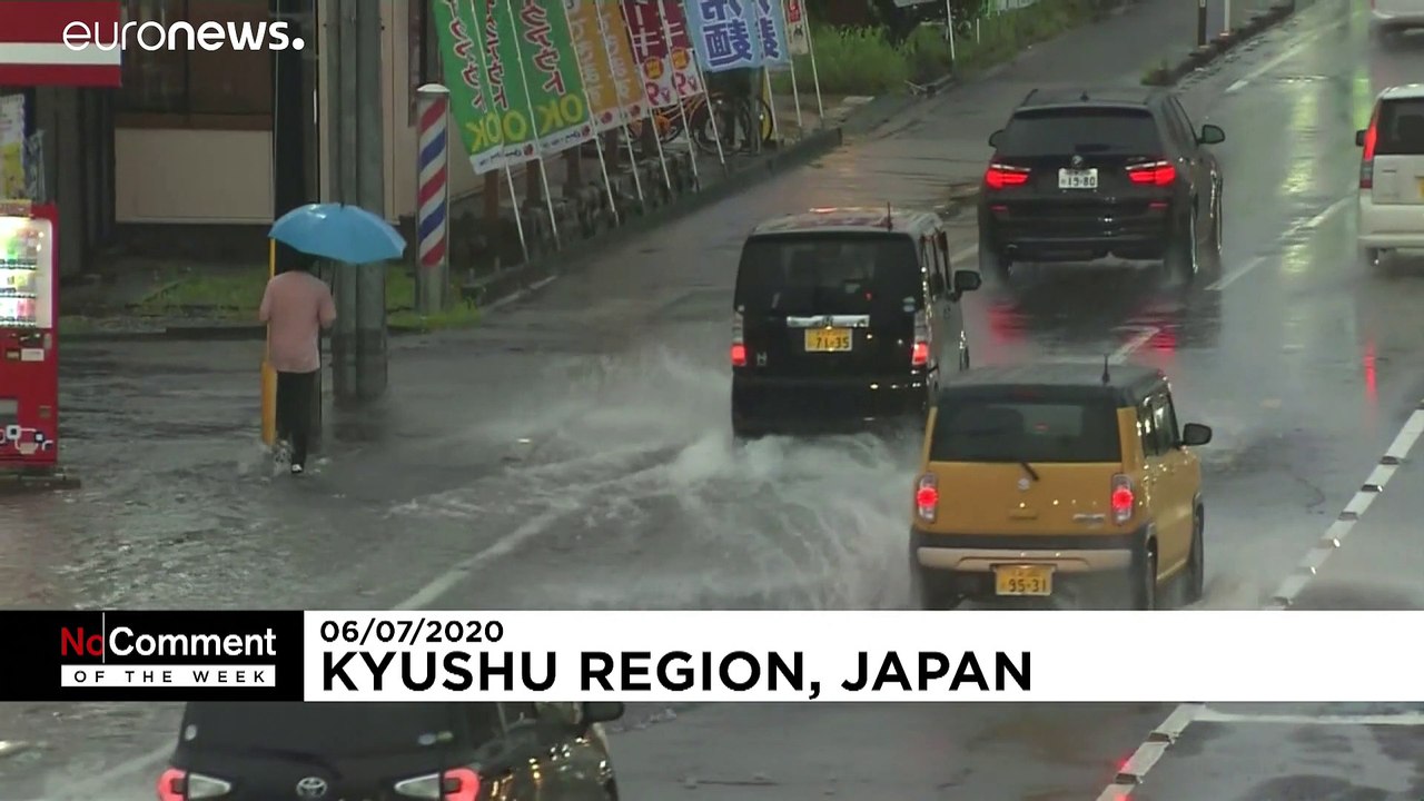 Kyushu unter Wasser