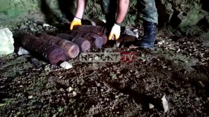 Report TV - Sazani pastrohet nga predhat, momenti i shpërthimit në bunker