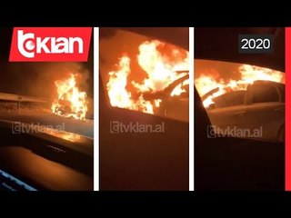 Perfshihet nga flaket nje makine ne Llogara - TVKLAN.AL (9 Korrik 2020)