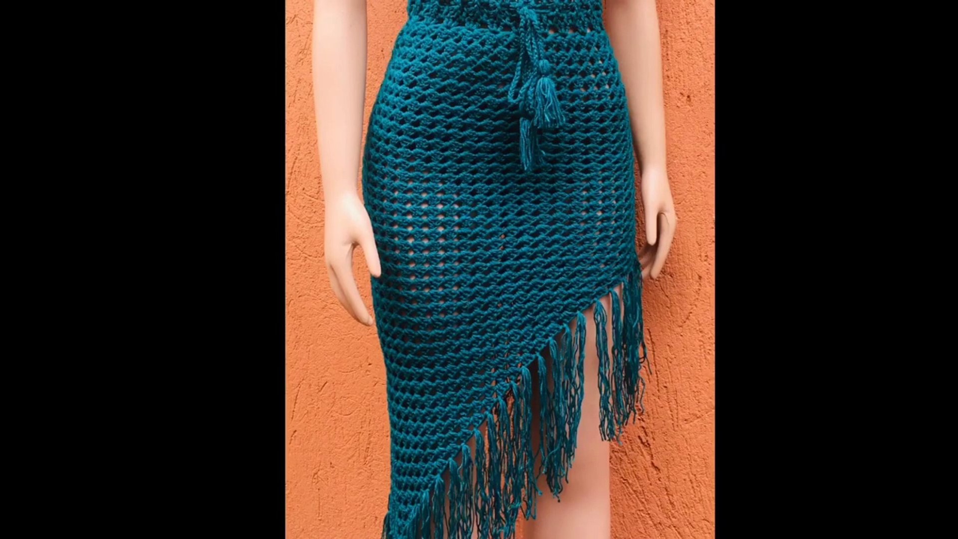 How To Crochet A Fringe Skirt - Crochet Beach Wear | جيبة كروشيه للشاطىء -  فيديو Dailymotion