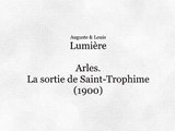 Arles, la sortie de Saint-Trophime (Arles, salida de Saint-Trophime)