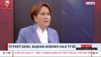 Meral Akşener canlı yayında özür diledi