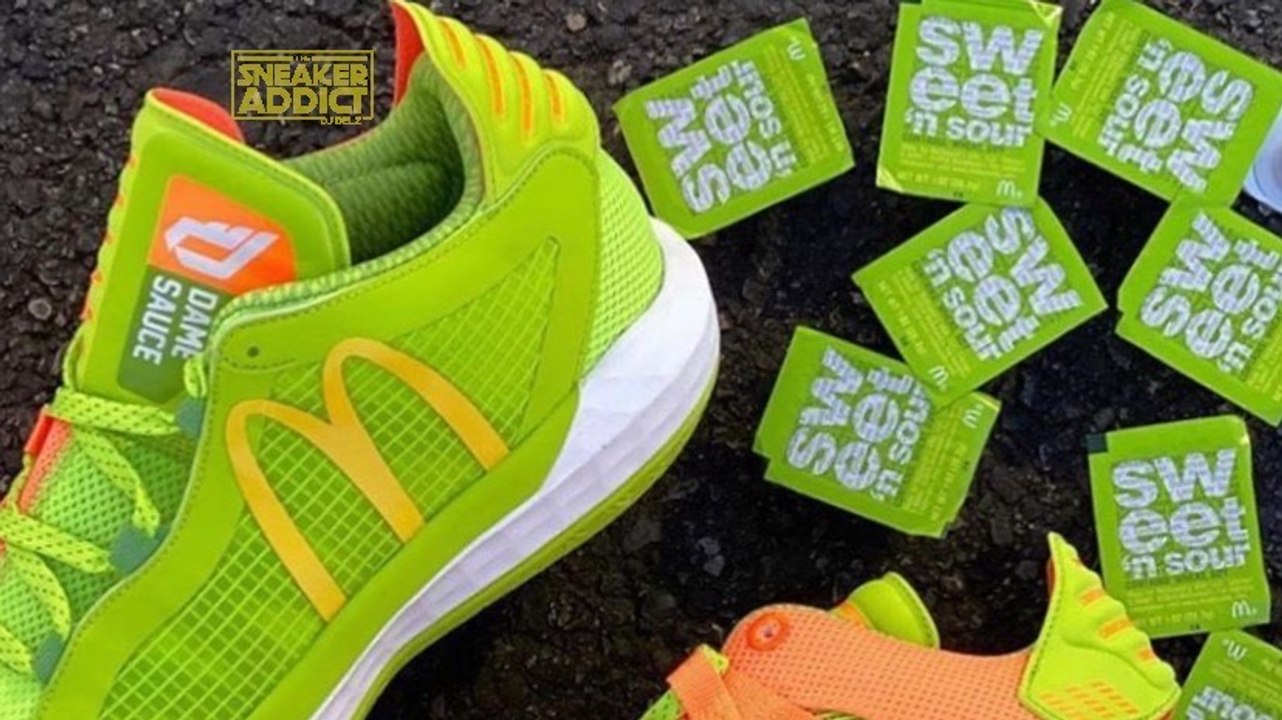 McDonalds Adidas McNugget Sauce Sneaker Collection From Lillard,Harden & Tmac on Feet Mukbang Battle