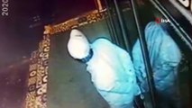 Hırsızlık için girdiği iş yerinde “portakal suyu” sıkan hırsız kamerada