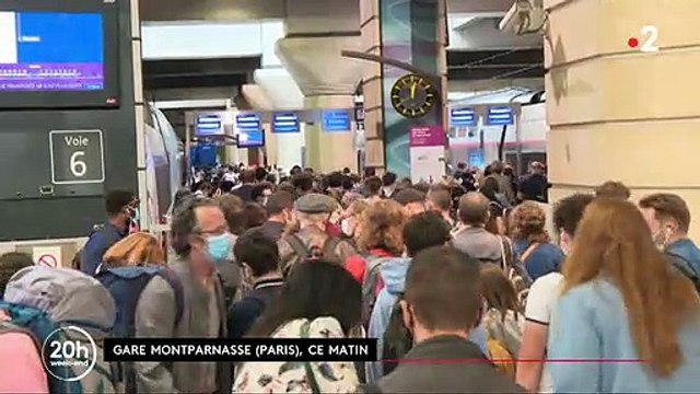 Coronavirus - Le reportages édifiant de France 2 sur les voyageurs entassés dans les gares pour des départs en vacances d'été avec une distanciation sociale impossible