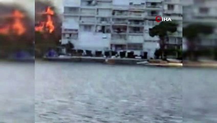 Bursa'da korku dolu anlar...Alevler siteye ulaşmadan söndürüldü