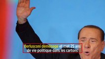 Berlusconi déménage et met 25 ans de vie politique dans les cartons