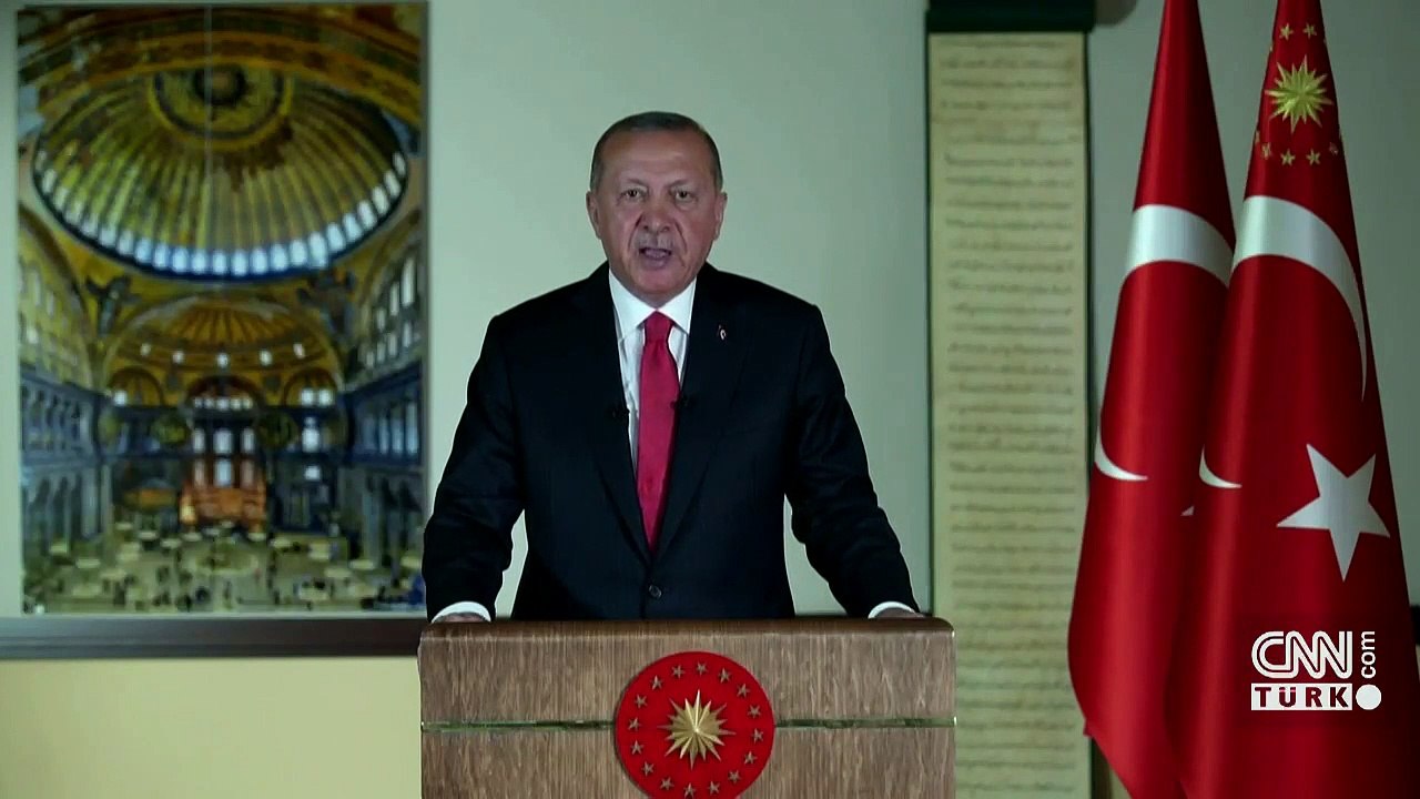 Erdoğan’ın Ayasofya şifreleri! 20.53’teki konuşmada 3 Ayasofya mesajı | Video