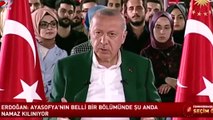 Cumhurbaşkanı Erdoğan'ın Ayasofya'nın açılması için 