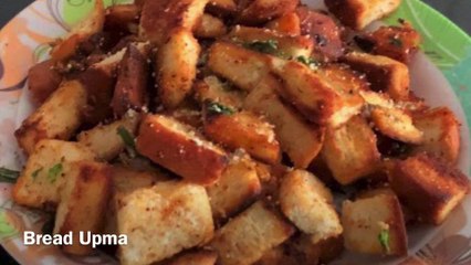 Are you thinking about making a good breakfast...then don’t be late try this Indian BREAD UPMA at home..English subtitles