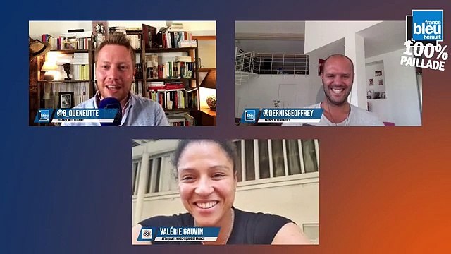 Valérie Gauvin en direct sur France Bleu Hérault : 100% Paillade avec Bertrand Queneutte et Geoffrey Dernis