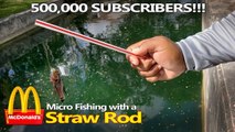 McDonalds Straw Micro Fishing Challenge DIY