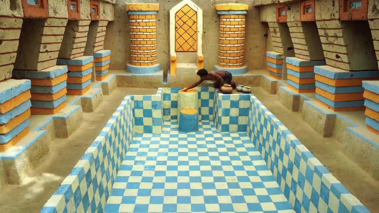 How to Build Underground Swimming Pool With The Throne by Z videos