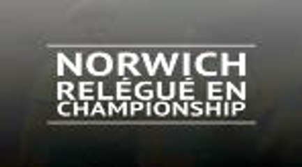 Premier League - Norwich est relégué