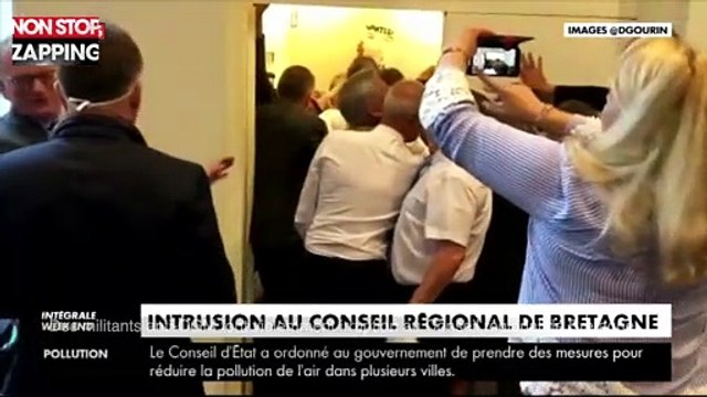 Des militants anti-OGM font violemment irruption au Conseil régional de Bretagne (vidéo)
