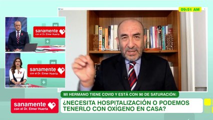 Sanamente con el Doctor Elmer Huerta: ¿Mi hermano tiene Covid-19 y está con 90 de saturación? (HOY)